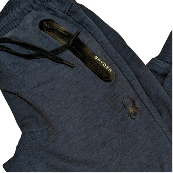 Navy Blue SPYDER Performance Joggers w/Zipper Pockets. New. Men's Small - Picture 4 of 8